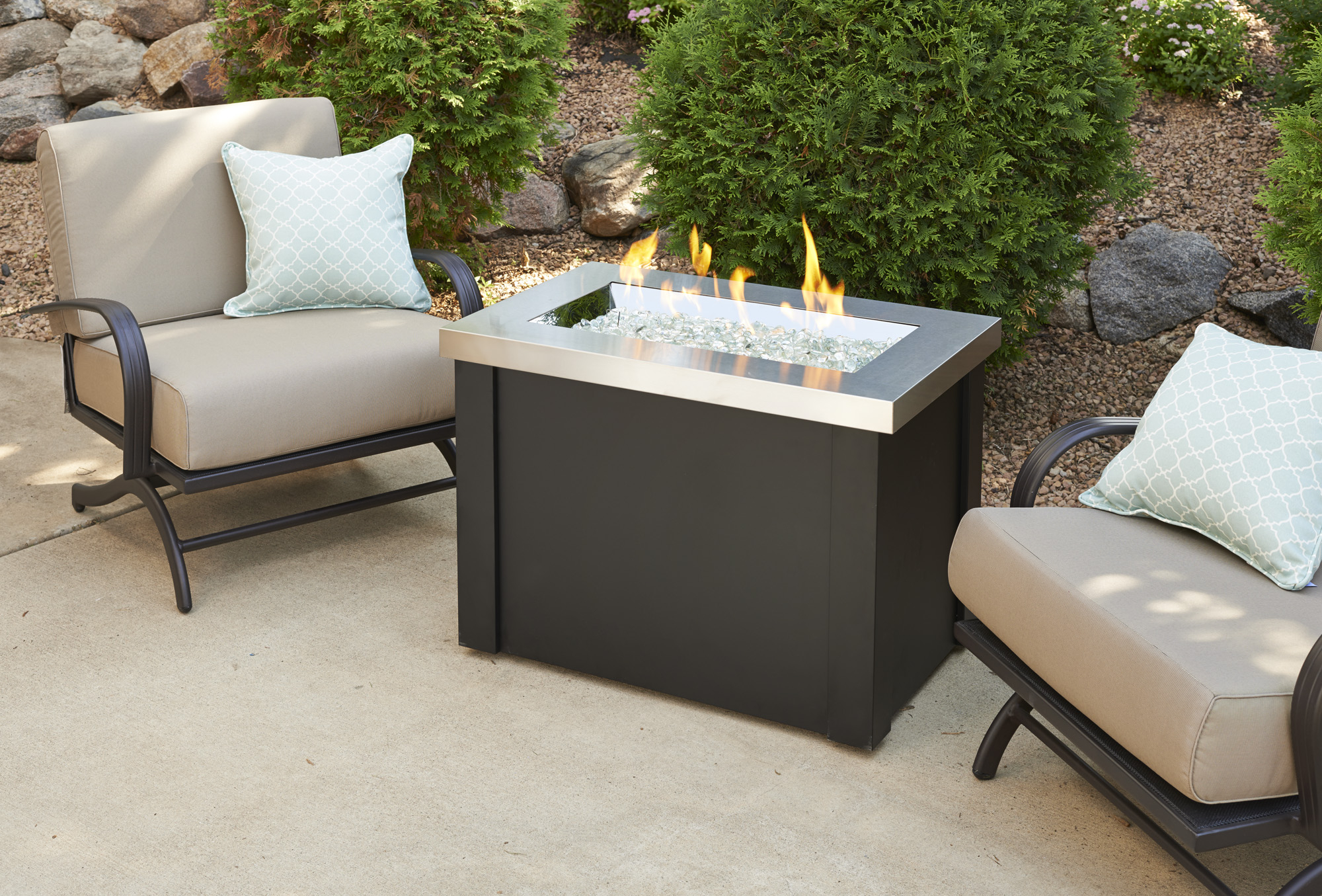 Providence Fire Pit Table With Stainless Steel Top Fords Fuel And throughout dimensions 2000 X 1355