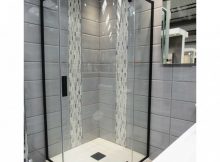 Quadrant Walk In Shower Enclosure Black Finish Quadrant Shower within dimensions 984 X 1194