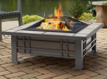 Real Flame Morrison Steel Wood Burning Fire Pit Table Wayfair regarding size 1812 X 1808