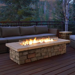 Real Flame Sedona 66 In X 19 In Rectangle Fiber Concrete Propane with regard to proportions 1000 X 1000
