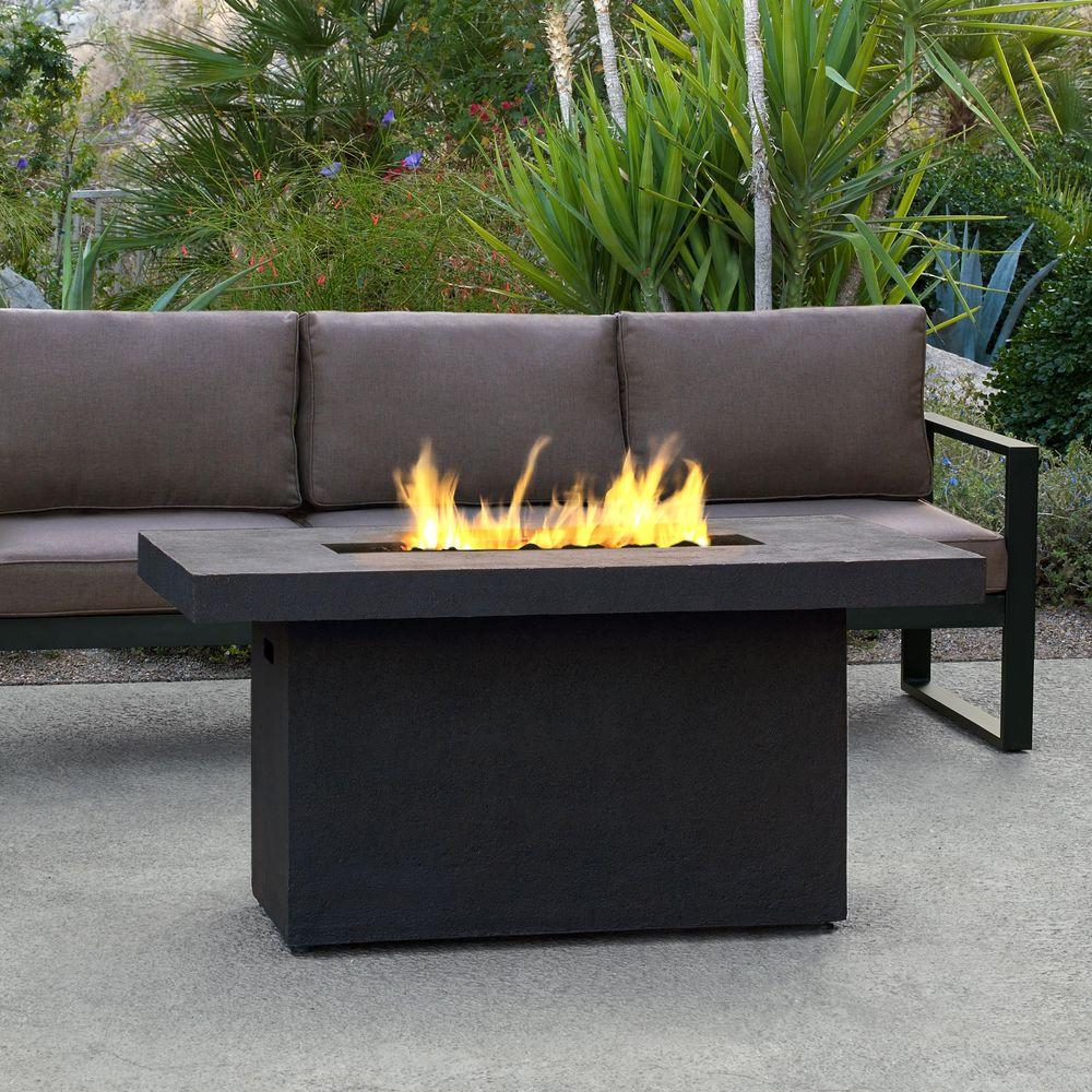 Real Flame Ventura 50 In Fiber Concret Rectangle Chat Height in measurements 1000 X 1000