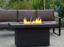 Real Flame Ventura 50 In Fiber Concret Rectangle Chat Height regarding sizing 1000 X 1000