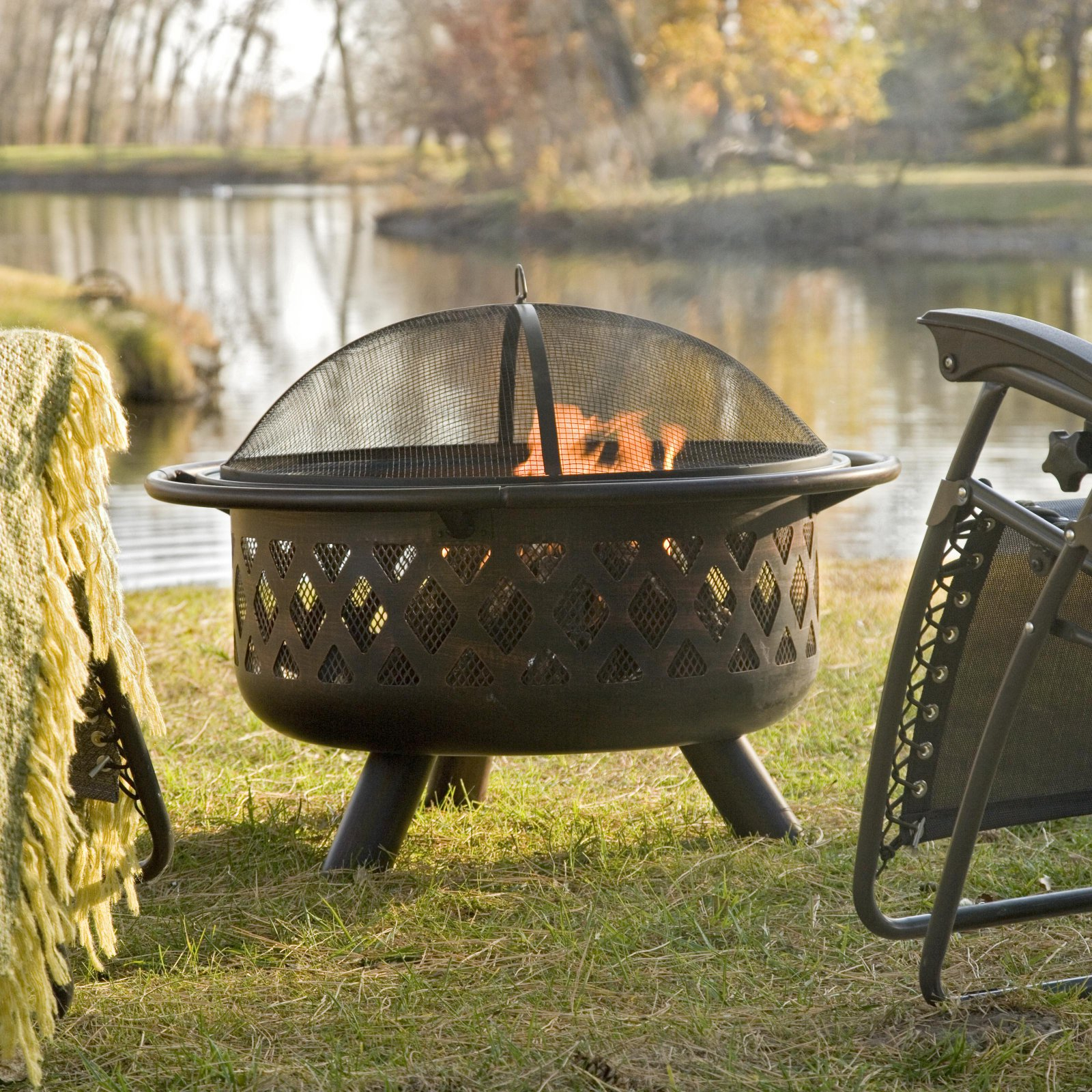 Red Ember Rubbed Bronze Crossweave 36 Inch Wood Burning Fire Pit throughout sizing 1600 X 1600