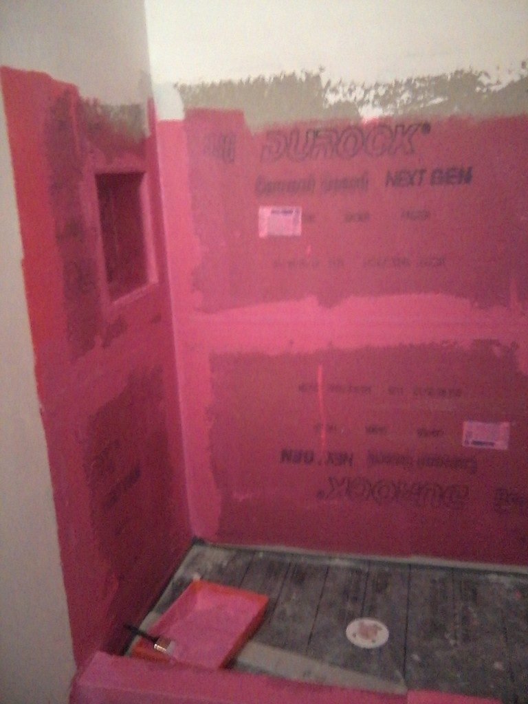 Redgard Waterproofing Membrane Shower Floor Crack Isolation Systems intended for size 768 X 1024