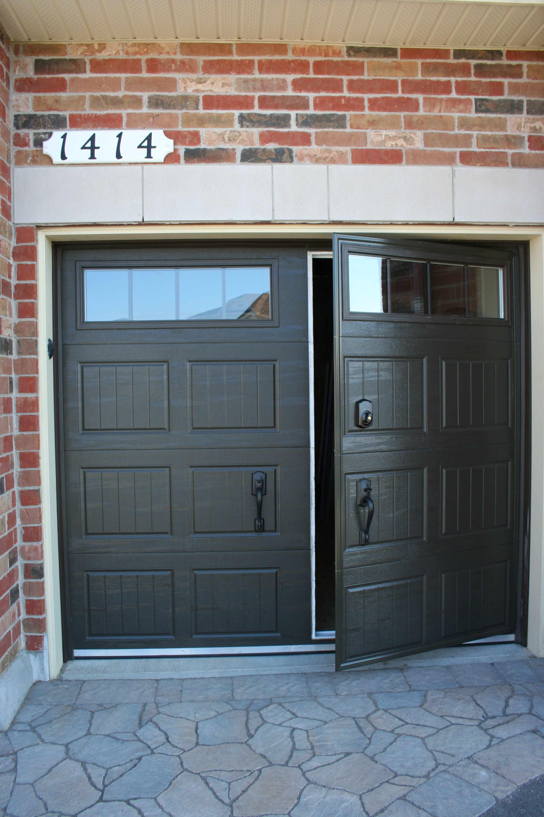 Residential Walk Through Garage Door Installation Repair Hudson within measurements 2304 X 3456