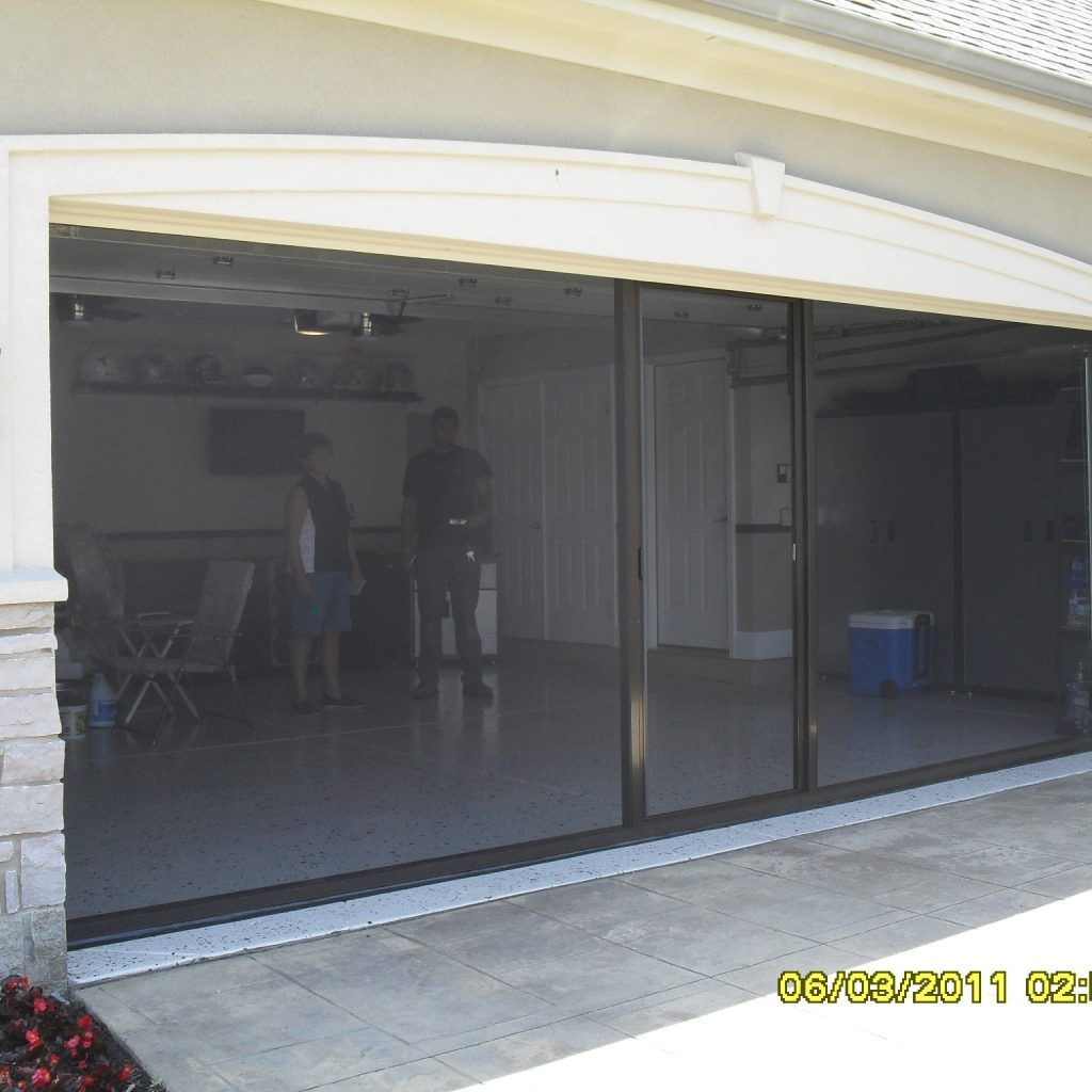 garage door screens roll up