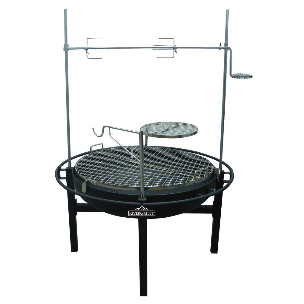 Rivergrille Cowboy 31 In Charcoal Grill And Fire Pit Gr1038 014612 within measurements 1000 X 1000