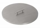 Round Fire Pit Pan Cover Stainless Steel Ams Fireplace Inc inside size 1500 X 1500