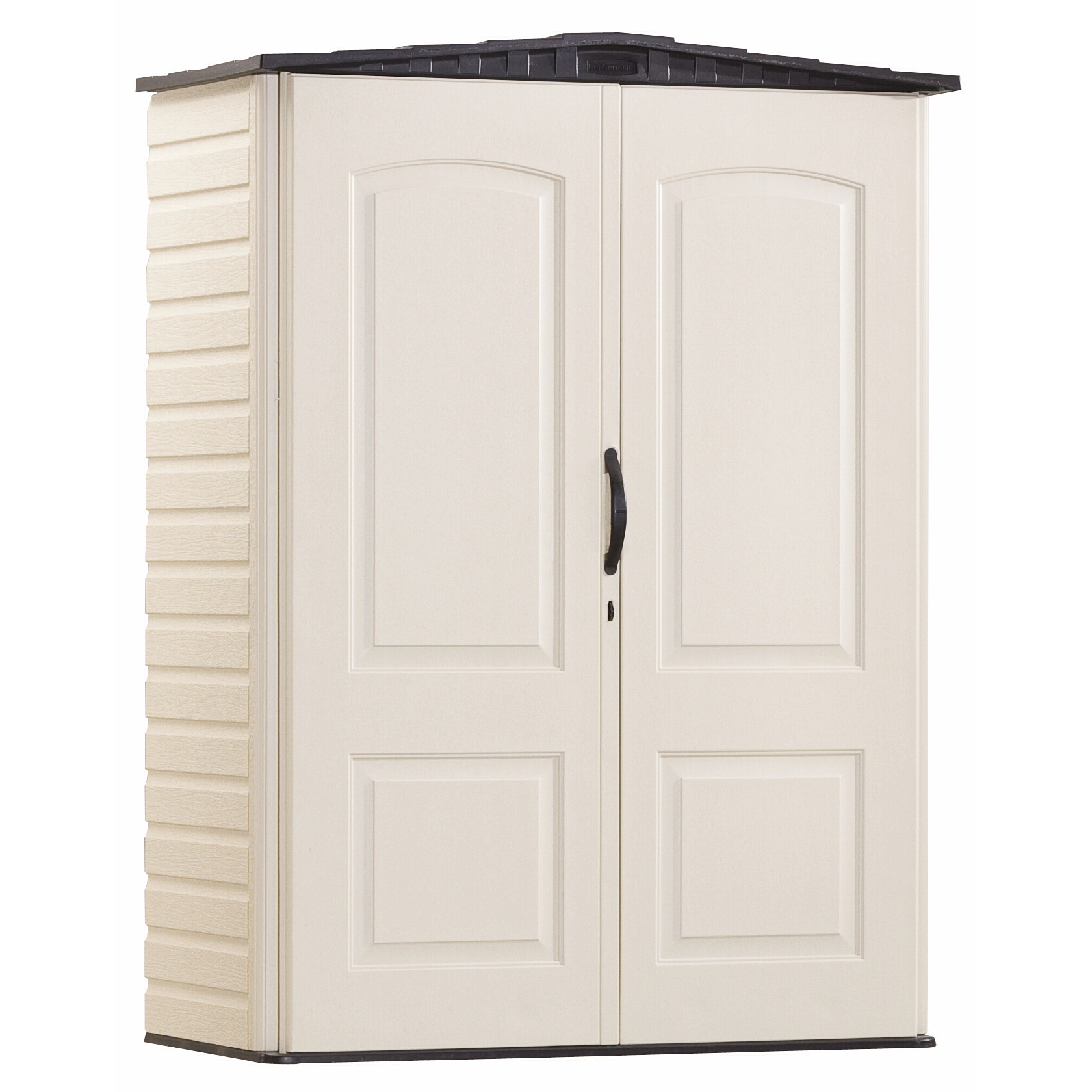 Rubbermaid 5 X 2 Ft Small Vertical Storage Shed Sandstone Onyx intended for dimensions 1680 X 1680