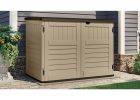 Rubbermaid 52 Cu Ft Vertical Shed Beige Walmart with regard to proportions 1500 X 1500