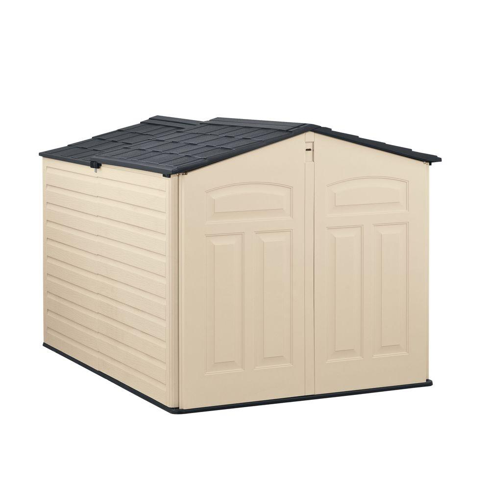 Rubbermaid 6 Ft 6 In X 5 Ft Slide Lid Resin Shed 1800005 The regarding dimensions 1000 X 1000