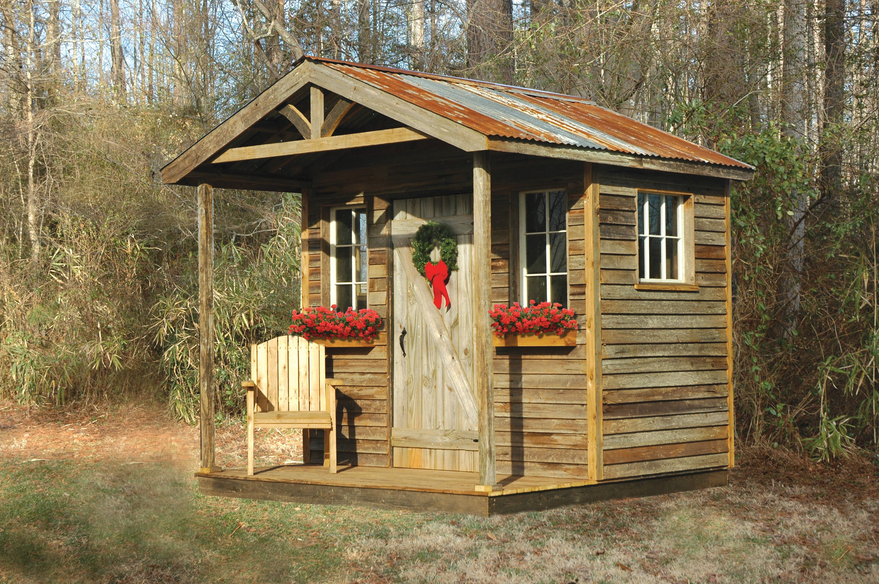 Rustic Southern Potting Shed Designed And Built Atlanta Decking in measurements 3008 X 2000
