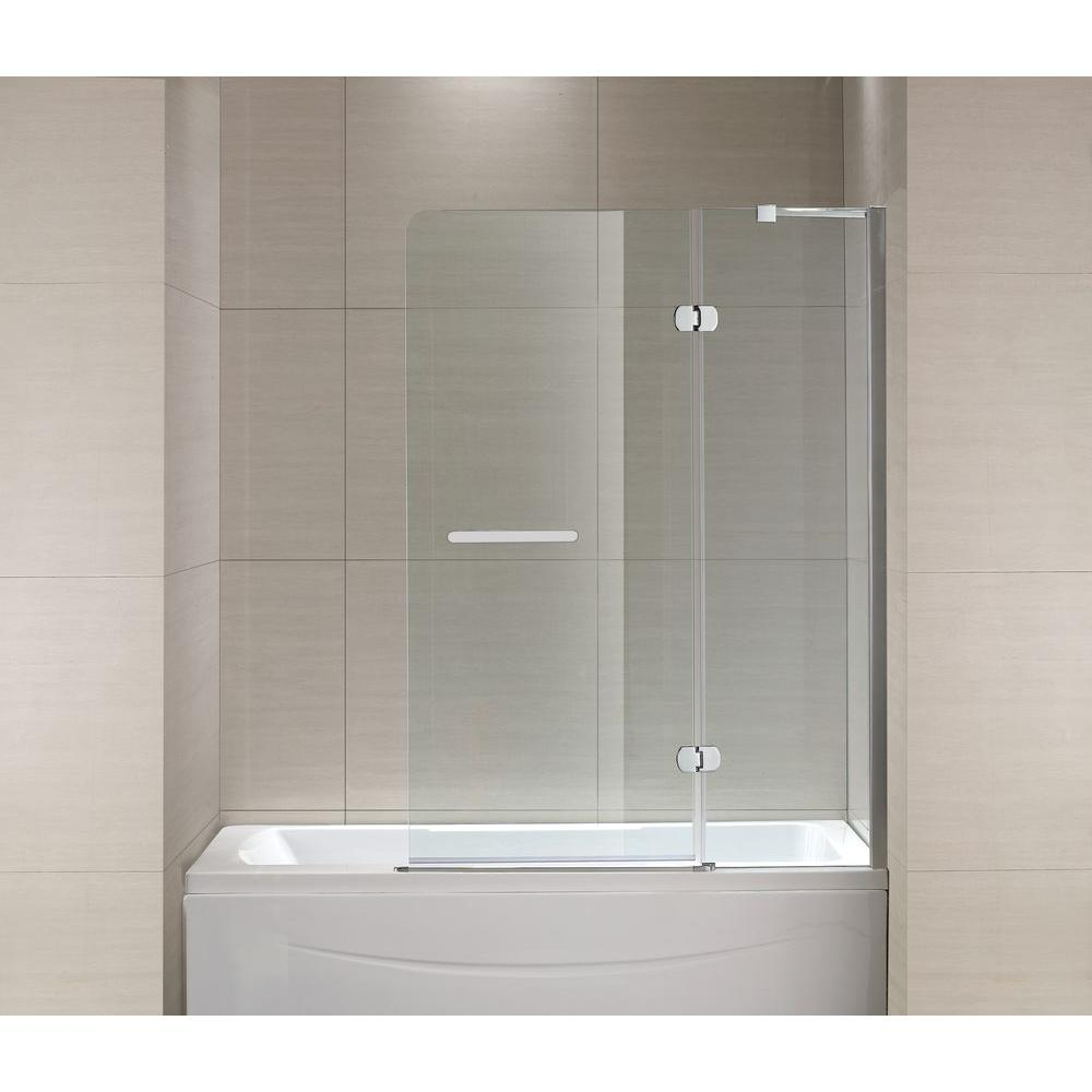 Schon Mia 40 In X 55 In Semi Framed Hinge Tub And Shower Door In intended for measurements 1000 X 1000