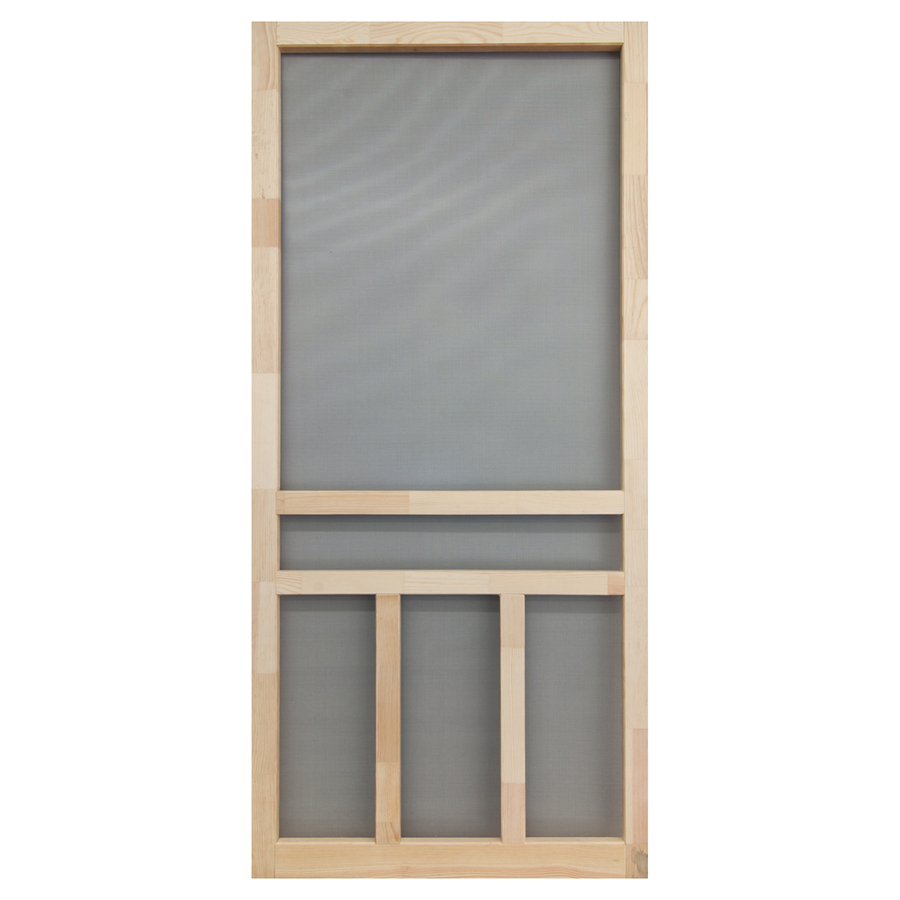 Screen Tight Finger Joint Wood Hinged Cross Bar Screen Door Common with dimensions 900 X 900