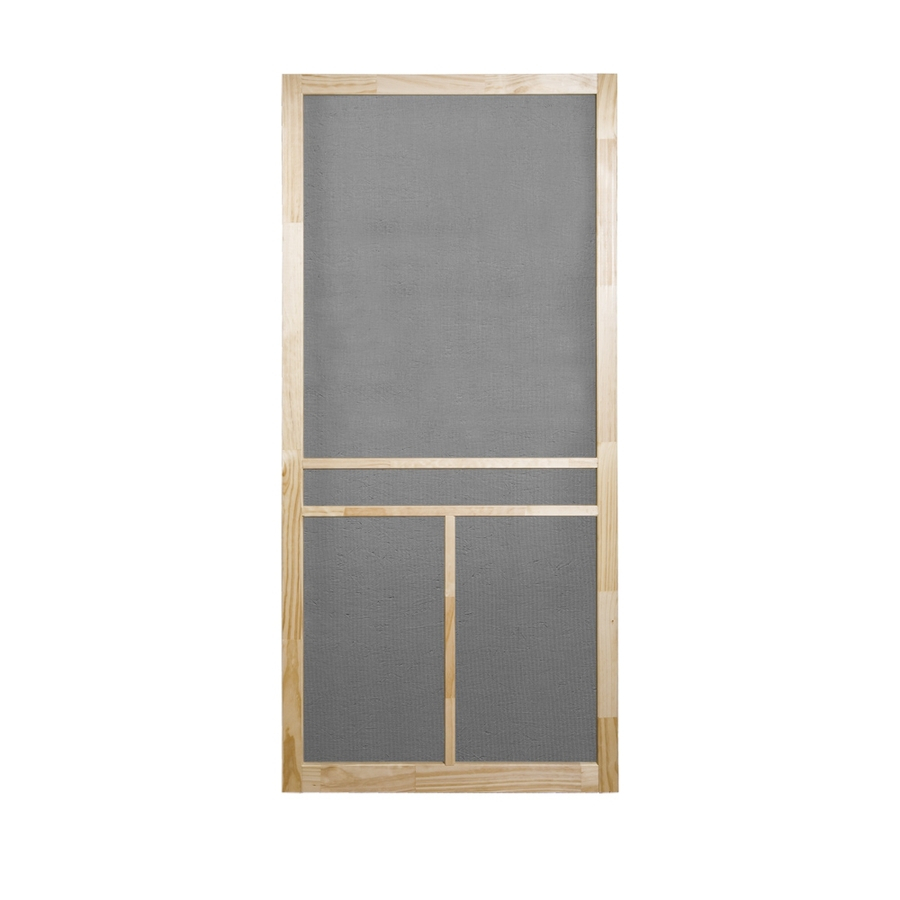 Screen Tight Natural T Bar Screen Door Common 36 In X 80 In throughout measurements 900 X 900