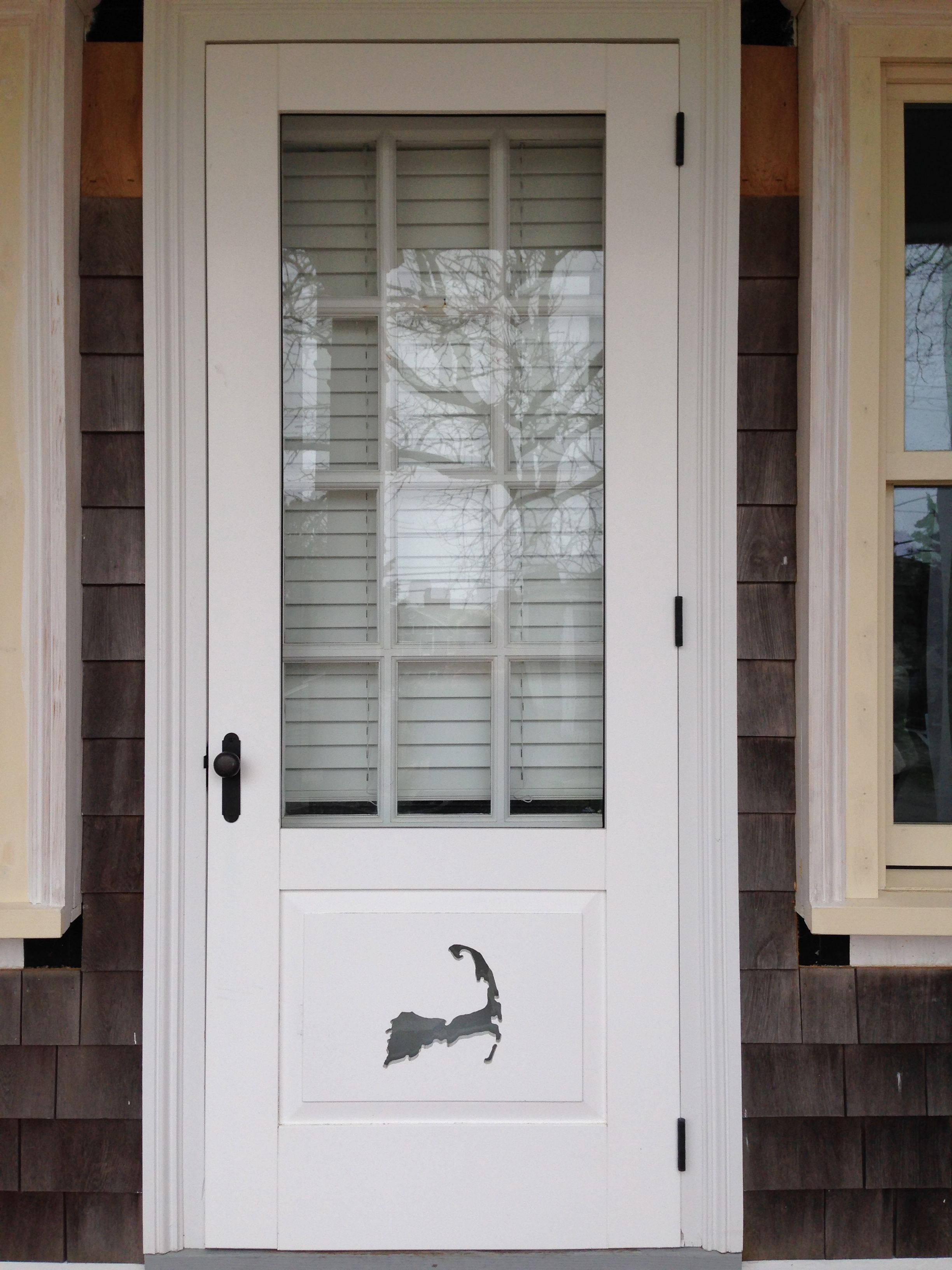 Seaport Shutter Companys Custom Mahogany Screenstorm Door With Our pertaining to size 2448 X 3264