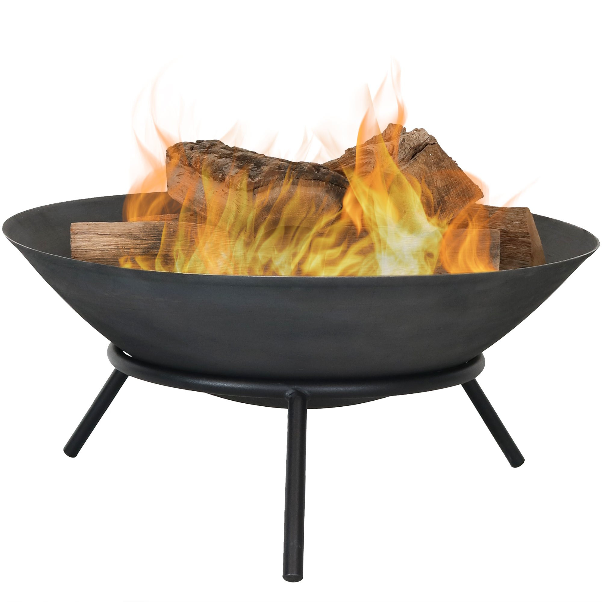 Serenity Health Sunnydaze Raised Portable Fire Pit Bowl Small with measurements 2000 X 2000