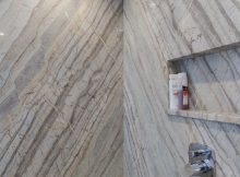 Shower Idea Granite Shower Walls And Seat Built In Shower Cubbie for measurements 3264 X 4928