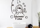 Shower Time Bathroom Wall Decor Stickers Lovely Child Removable intended for measurements 1001 X 1001