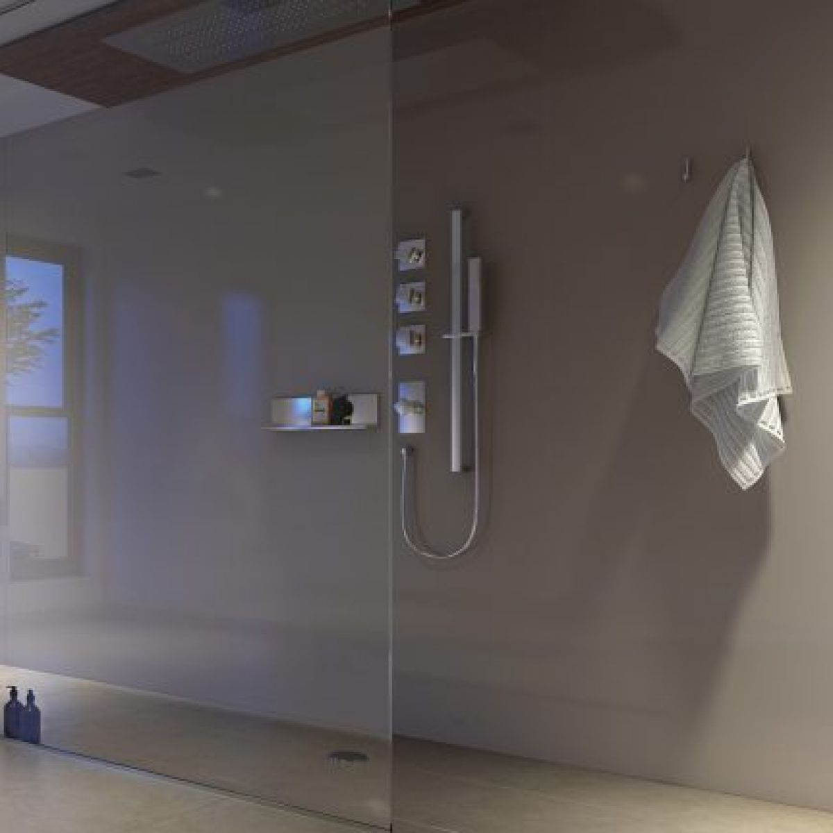 Showerwall Acrylic Shower Panels Uk Bathrooms pertaining to sizing 1200 X 1200