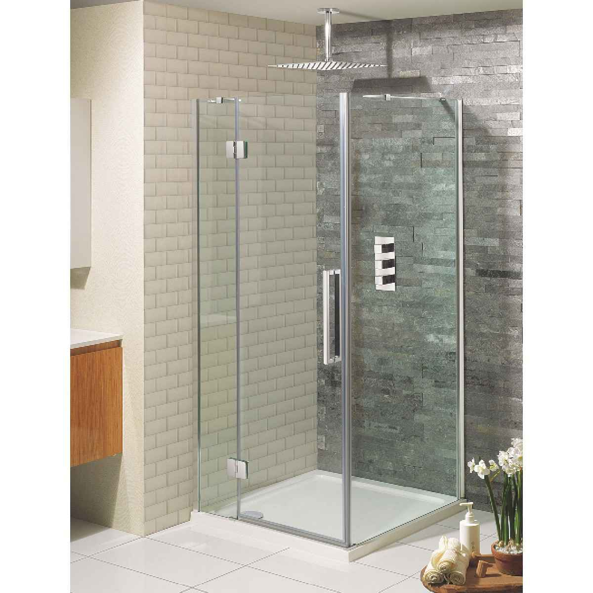 Simpsons Ten Hinged Shower Door With Inline Panel Optional Side within proportions 1200 X 1200