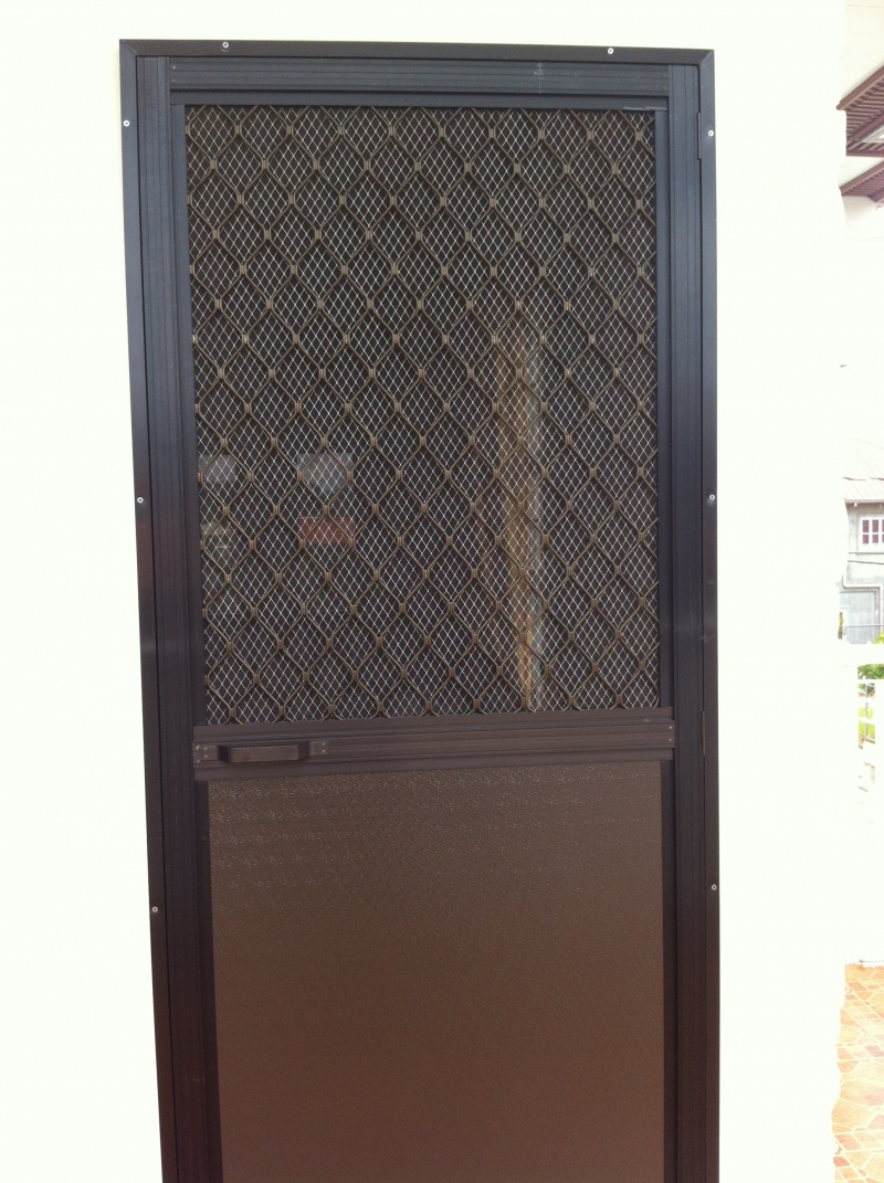 Single Swing Type Screen Door On Alcoframe Profile Society Glass intended for dimensions 800 X 1071