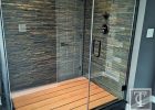 Slate Shower Walls And Wood Shower Floor Rustic Contemporary in dimensions 3264 X 2448