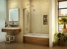 Sliding Bath Tub Doors Pivoting Bath Screen Shield Curved Shower with regard to proportions 1024 X 791