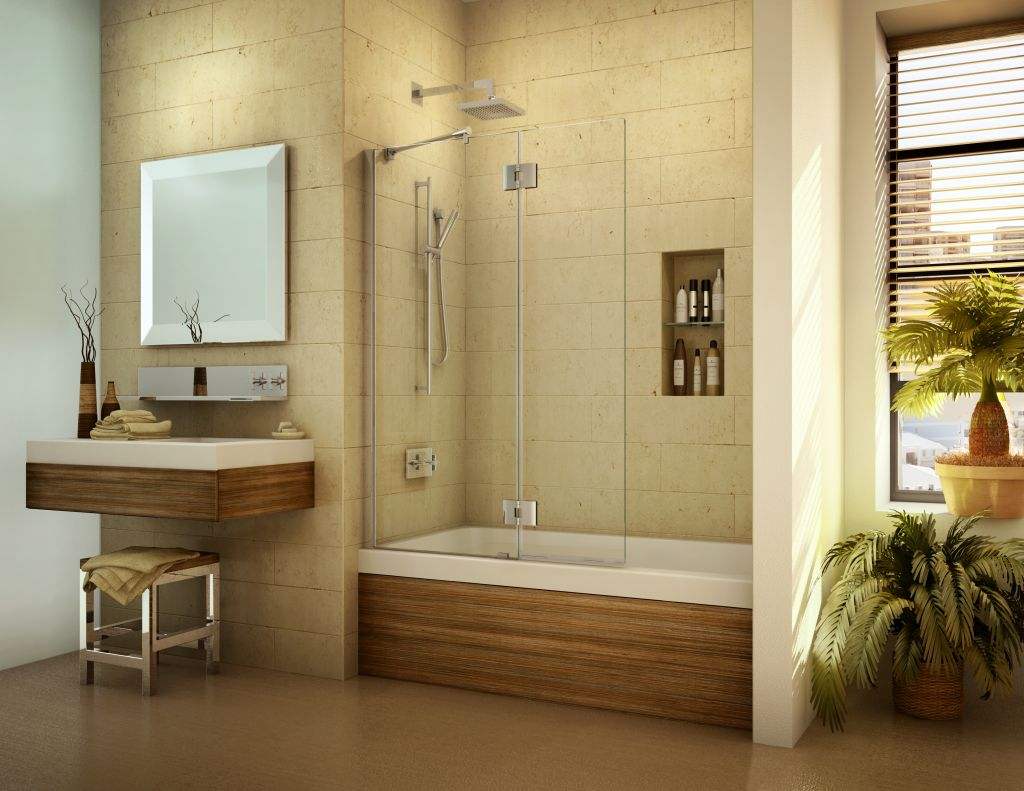 Sliding Bath Tub Doors Pivoting Bath Screen Shield Curved Shower with regard to proportions 1024 X 791