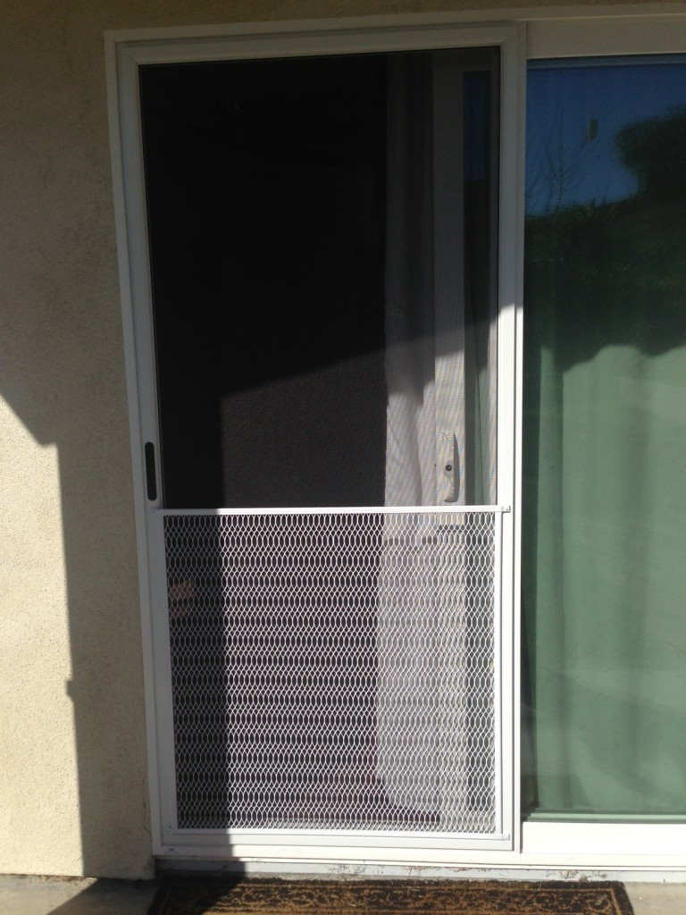 Sliding Screen Door Grill Guard Exterior Doors And Screen Doors regarding sizing 768 X 1024