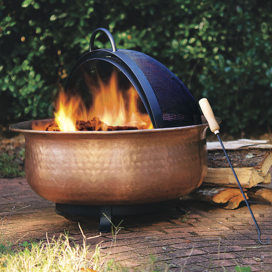 Solid Copper Fire Pit Ws 681019 23997 Weseeds for proportions 900 X 900