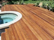 Solid Stained Redwood Deck Cal Preserving intended for size 1024 X 768