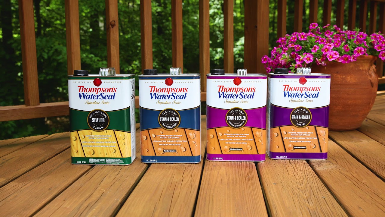 Stain Your Deck In Two Simple Steps Thompsons Waterseal Signature in sizing 1280 X 720