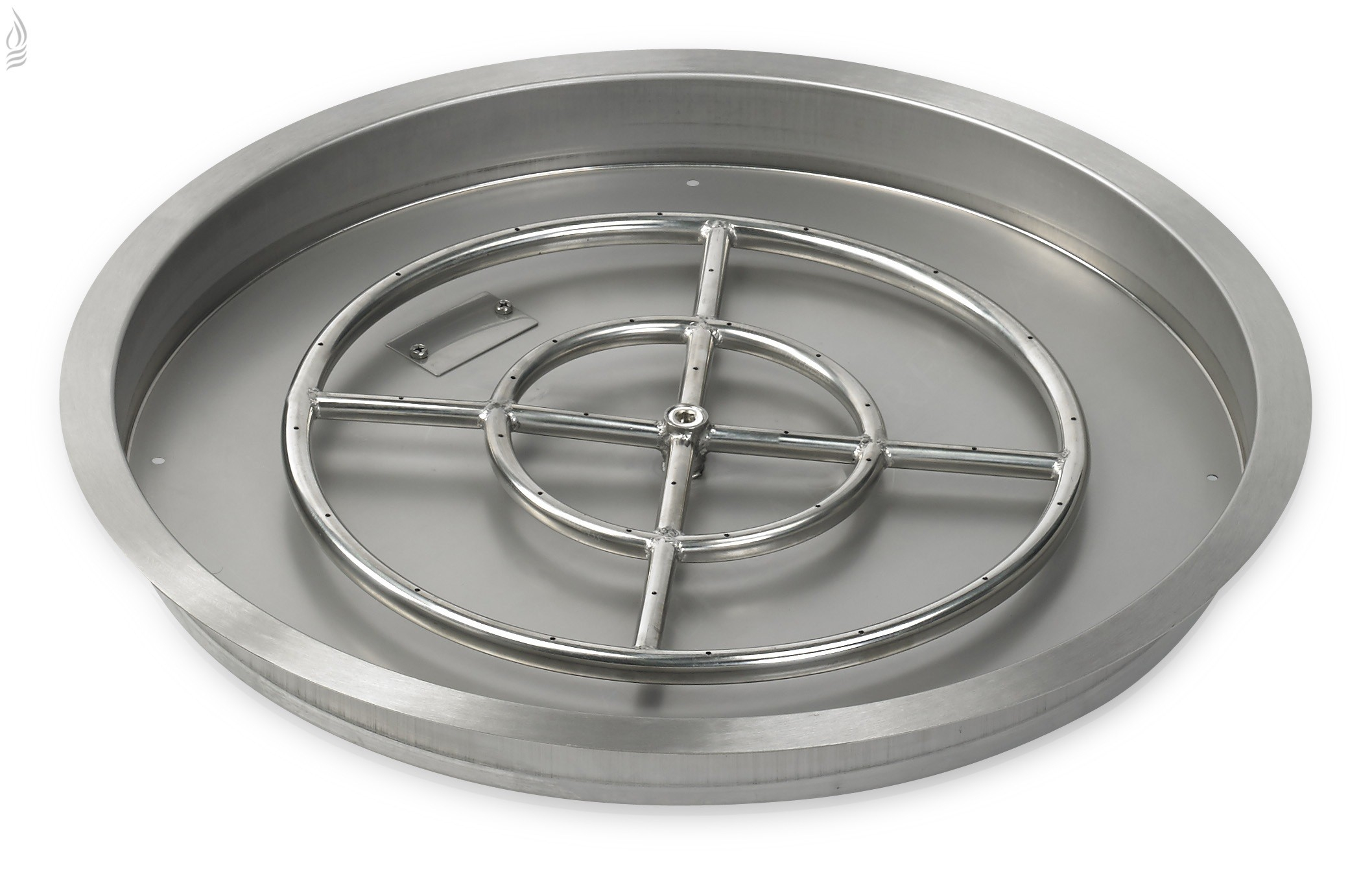 Stainless Steel Fire Pit Pan Drop In Fire Pit Allbackyardfun with regard to proportions 2116 X 1351