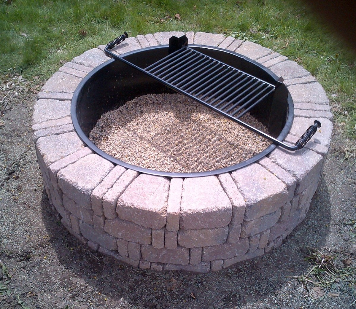 Steel Insert For Ring Fire Pit Fireplace Design Ideas throughout sizing 1200 X 1042