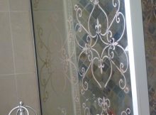 Stencil On A Shower Door Diy Debbiedoos with sizing 1600 X 1313