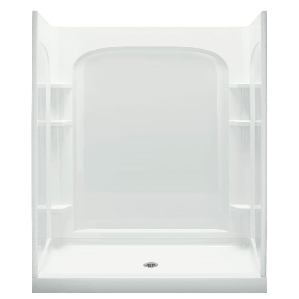 Sterling Ensemble 34 In D X 60 In W X 77 In H Curve Shower Kit In in proportions 1000 X 1000