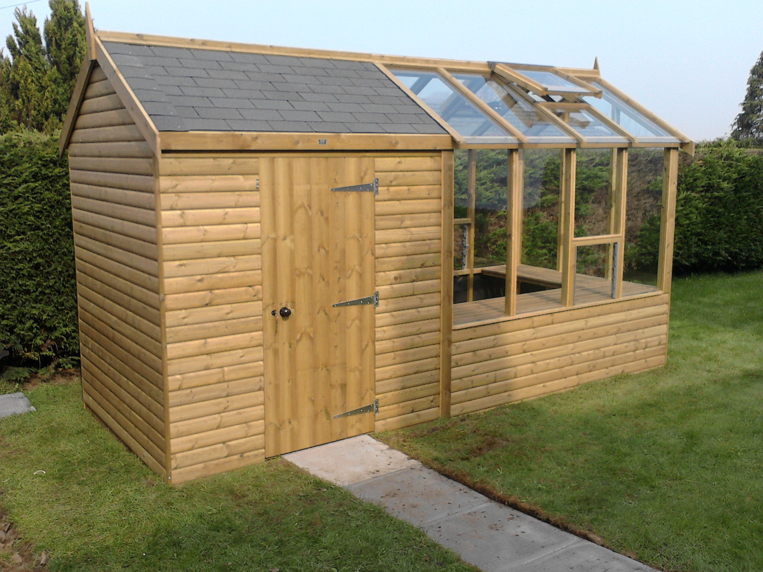 Storage Shed With Greenhouse Attached Keeps All Your Gardening Needs for sizing 2560 X 1920