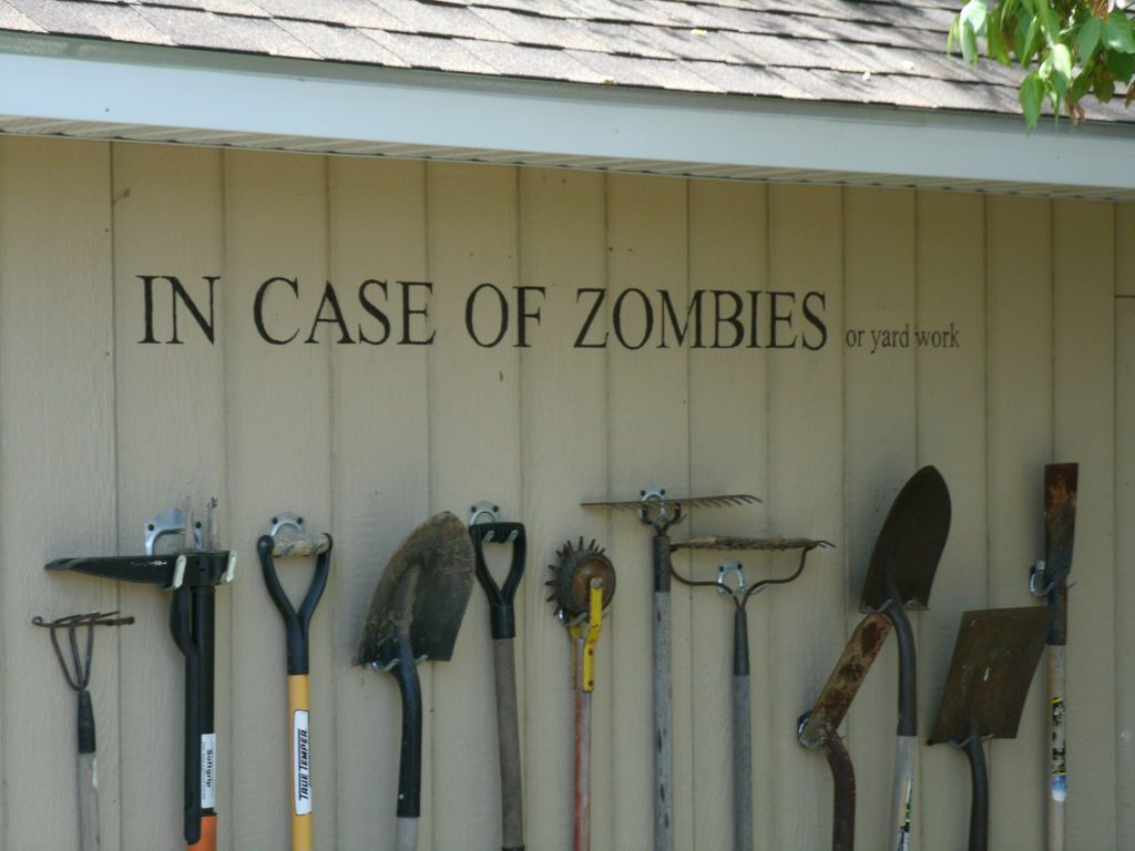 Storing Garden Tools With Style Aka Zombiewall 3 Steps With regarding size 1024 X 768