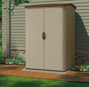 Suncast 5x4 Conniston Three Plastic Garden Shed intended for measurements 1400 X 1371