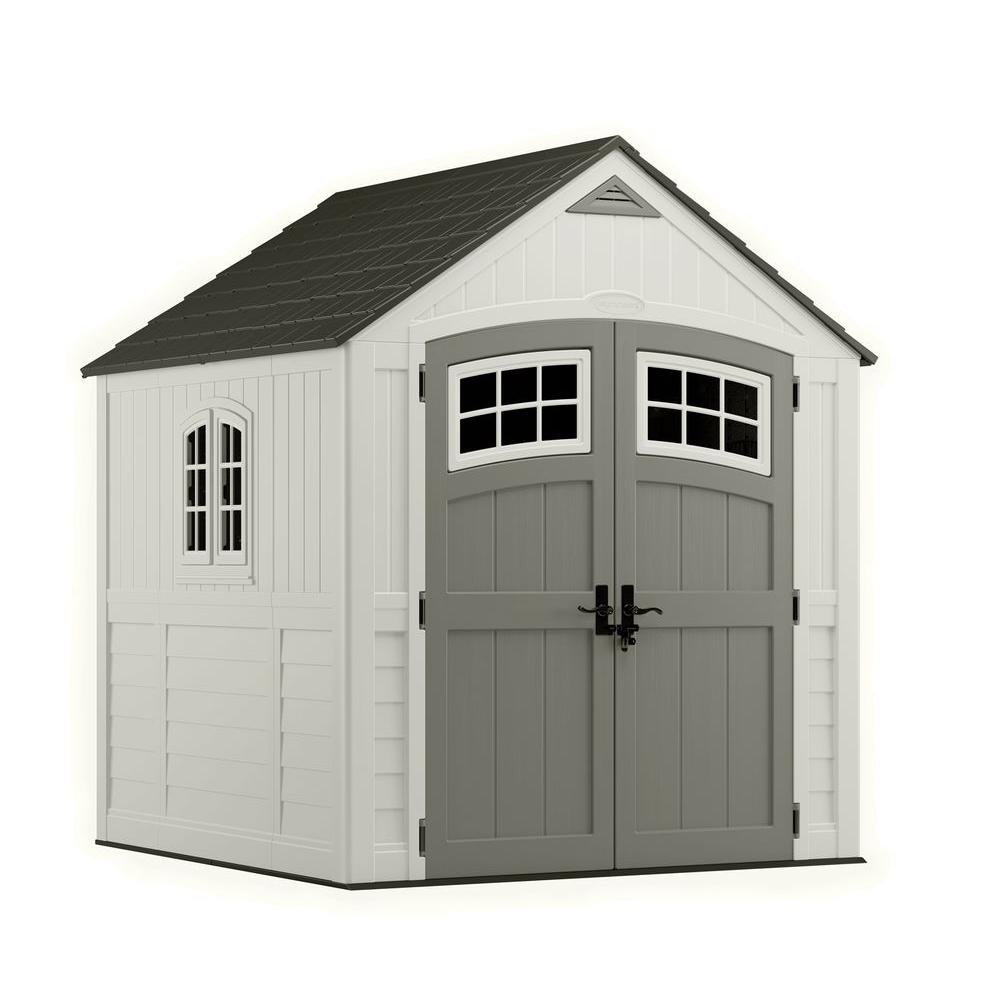 Suncast Cascade 7 Ft 3 In X 7 Ft 45 In Resin Storage Shed throughout measurements 1000 X 1000