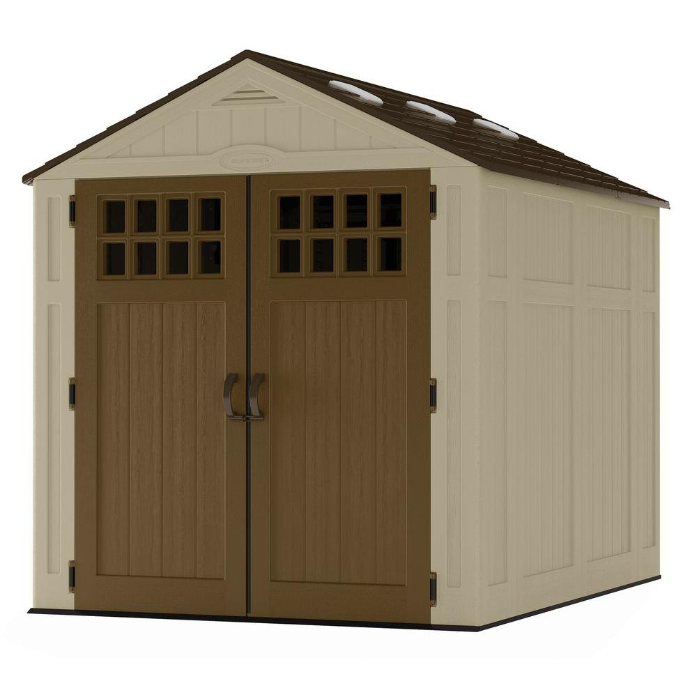 Suncast Everett 6 Ft 275 In X 8 Ft 175 In Resin Storage Shed in dimensions 1000 X 1000