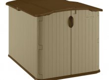 Suncast Glidetop 6 Ft 8 In X 4 Ft 10 In Resin Storage Shed intended for proportions 1000 X 1000