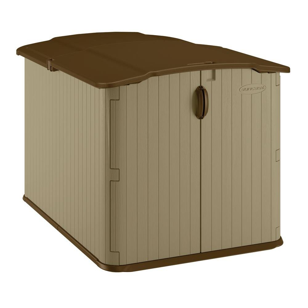 Suncast Glidetop 6 Ft 8 In X 4 Ft 10 In Resin Storage Shed throughout measurements 1000 X 1000