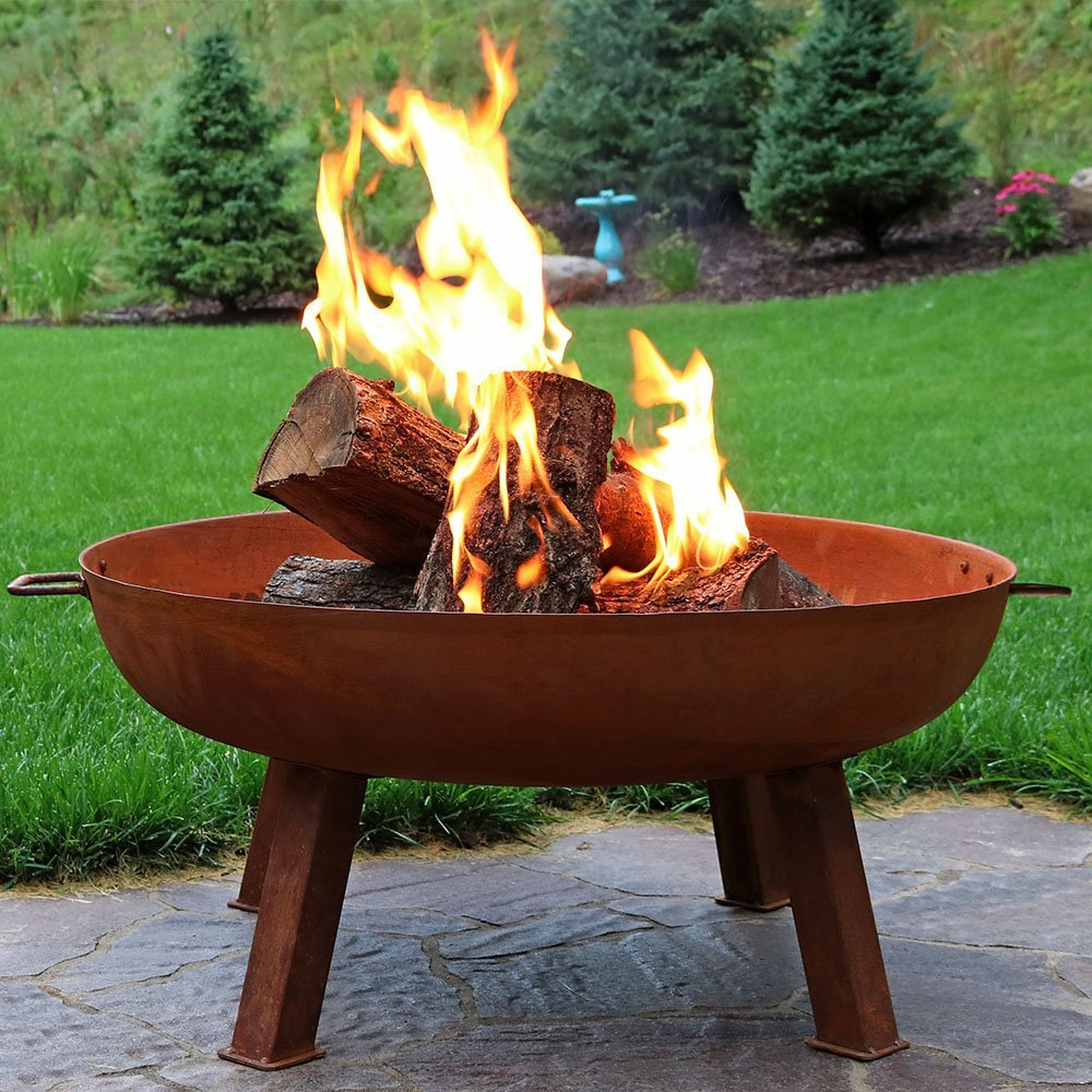 Sunnydaze Cast Iron Wood Burning Fire Pit Bowl Outdoormancave intended for sizing 1000 X 1000