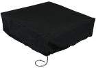 Sunnydaze Decor 36 In Sq X 12 In H Black Outdoor Fire Pit Cover intended for measurements 1000 X 1000