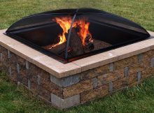 Sunnydaze Fire Pit Spark Screen Cover Outdoor Heavy Duty Square inside proportions 1000 X 1000