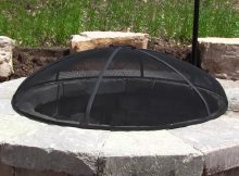 Sunnydaze Outdoor Fire Pit Spark Screen Cover Round Heavy Duty within proportions 1075 X 1075