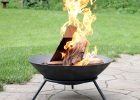 Sunnydaze Raised Portable Fire Pit Bowl Small Round Outdoor Wood with proportions 3000 X 3000