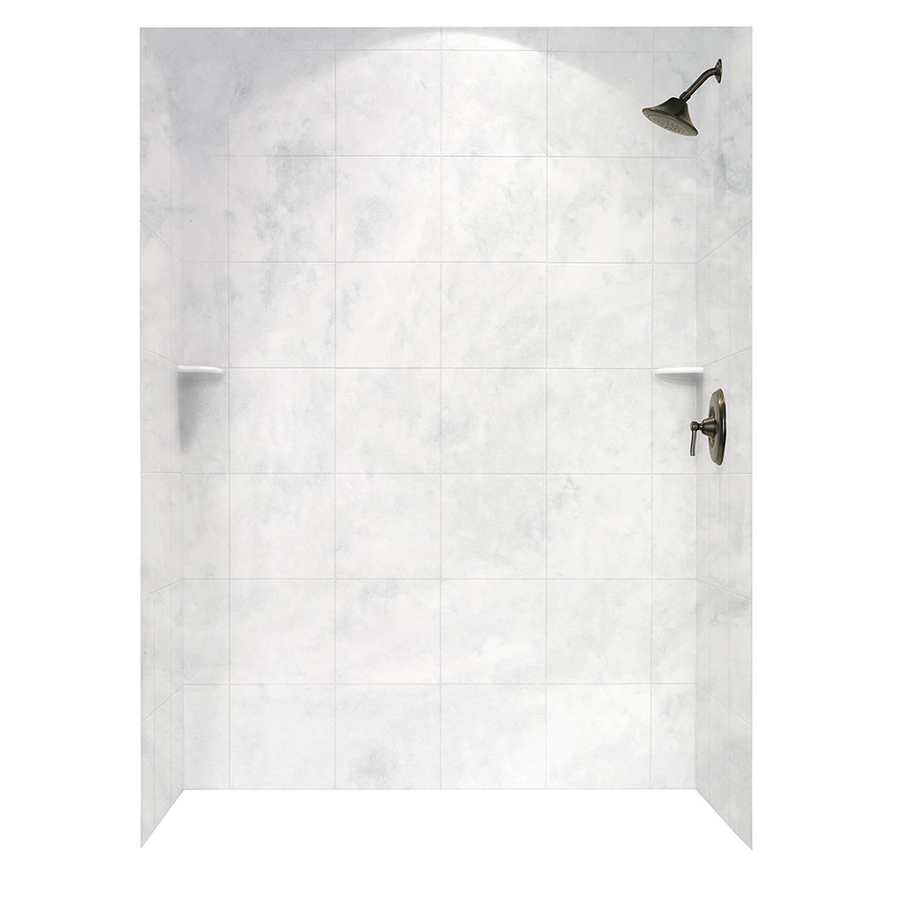 Swan Ice Shower Wall Surround Panel Kit Common 62 In X 36 In in proportions 900 X 900